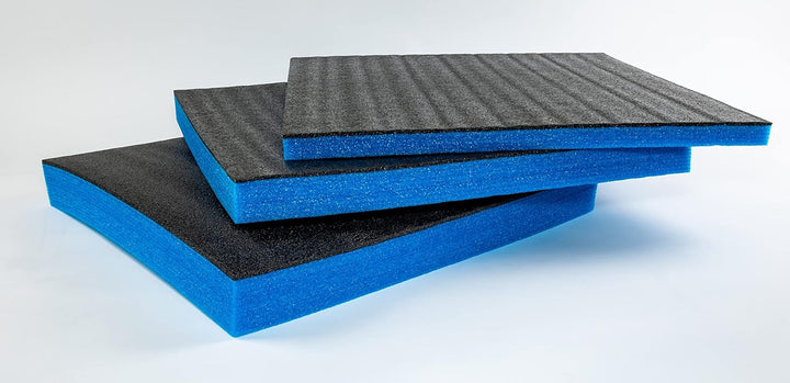 TYGR Multilayer Schaumstoff 600x600x70 blau für Werkzeug, Kamera & Co. | Einfaches Bearbeiten | Werk