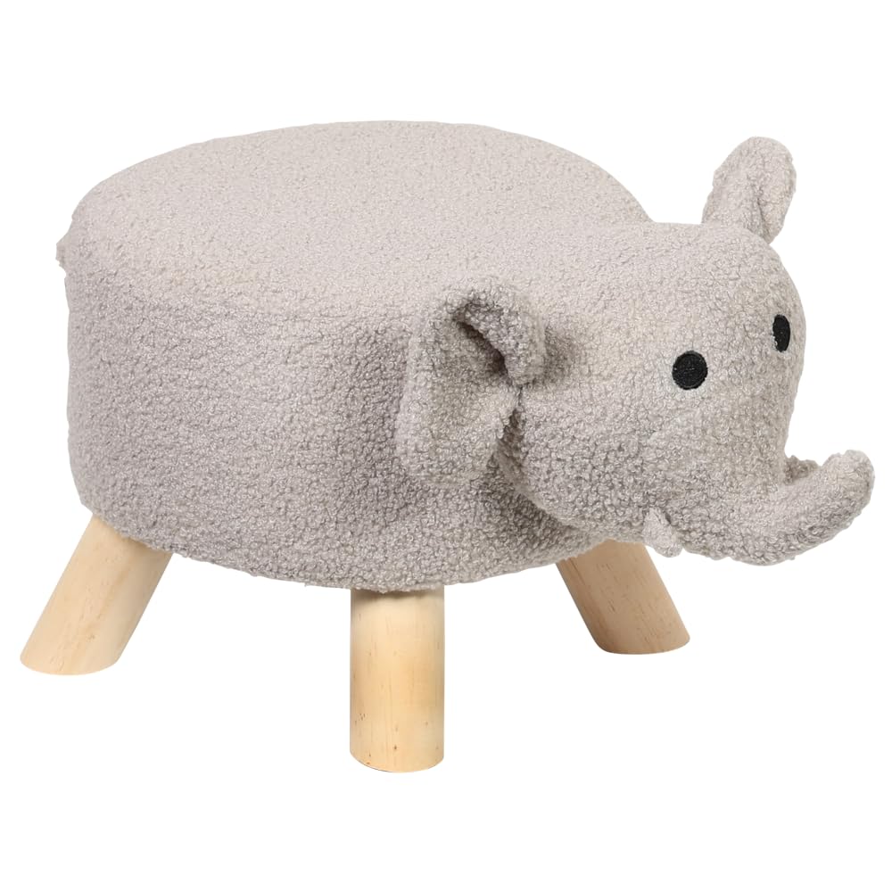 Kesper - Sitzhocker Elefant-Design – ca. 47×25×25 cm - FSC®-Kiefernholz - Polyester - bis 50 kg – mo