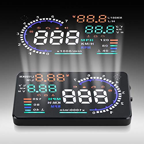 Auto Head Up Display, A8 5,5 '' II Auto HUD Head Up Display Overhead Videogeräte Auto Windshied Refl