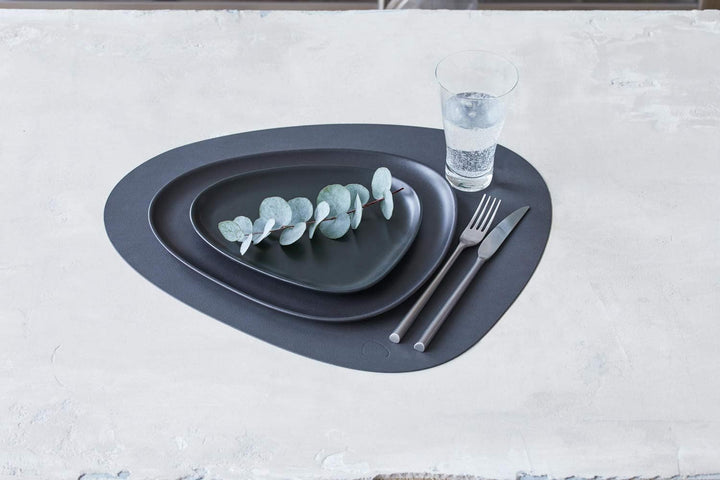 Lind DNA Tischset Curve L - Nupo - 4er Set (Anthrazit), Anthrazit