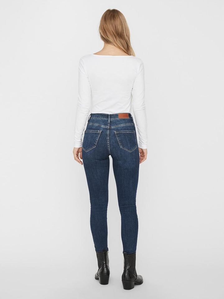 VERO MODA Damen Vmmaxi My Ls Soft Uneck Ga Noos Langarmshirts XL 2x Schwarz, 1x Bright White, XL 2x