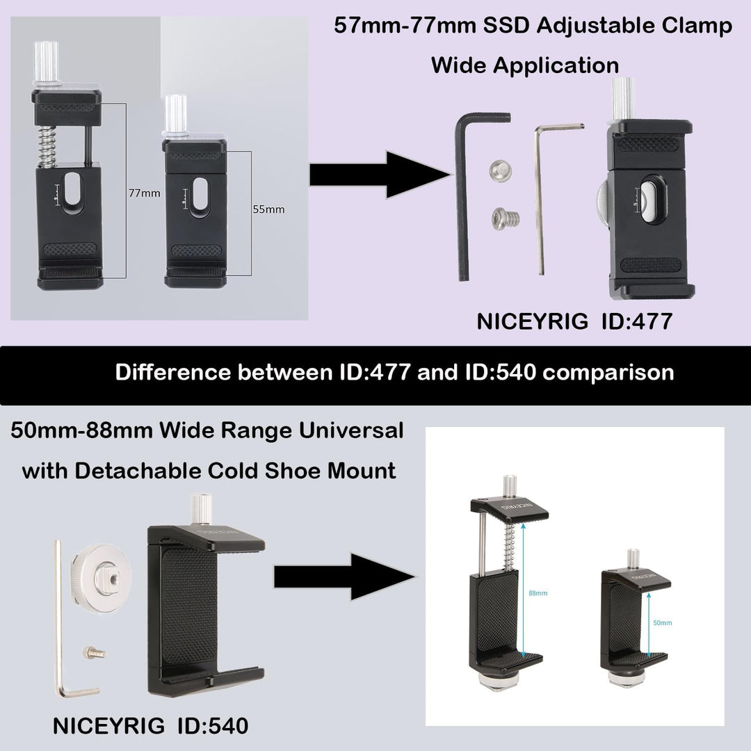 NICEYRIG SSD Mount Bracket SSD Holder für Samsung T5,T5 SSD Halterung für Samsung T5 mit 15mm Rod Cl