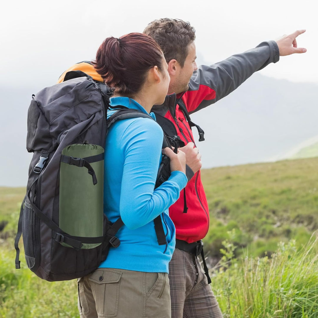 HAUSPROFI Isomatte Camping, Ultraleicht Camping Luftmatratze mit Fusspumpe & Kissen, Aufblasbare Mat