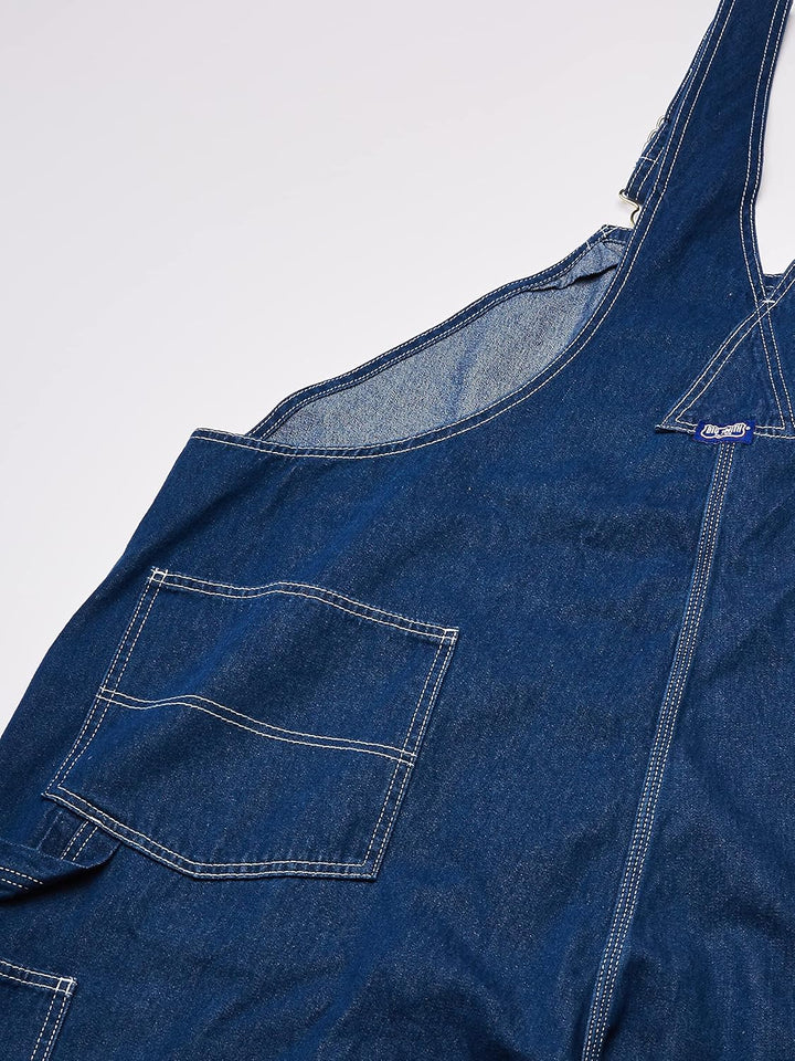 Walls Herren Big Smith Starre Latzhose Overalls 48W / 30L Stonewashed Denim, 48W / 30L Stonewashed D