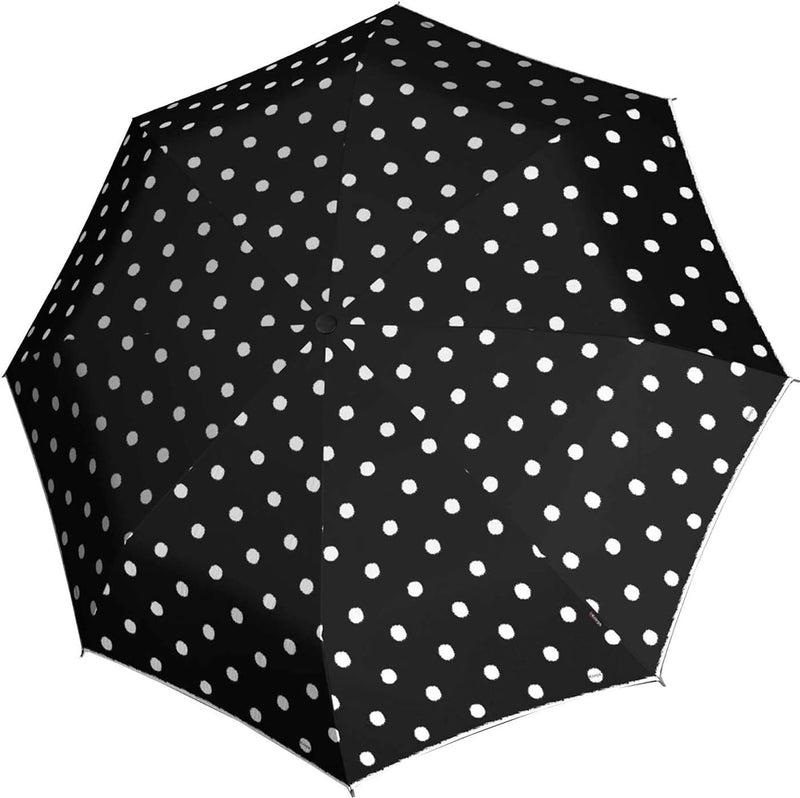 Knirps Taschenschirm T.200 Duomatic Dot Art - black 98 cm Dot Art Black, 98 cm Dot Art Black