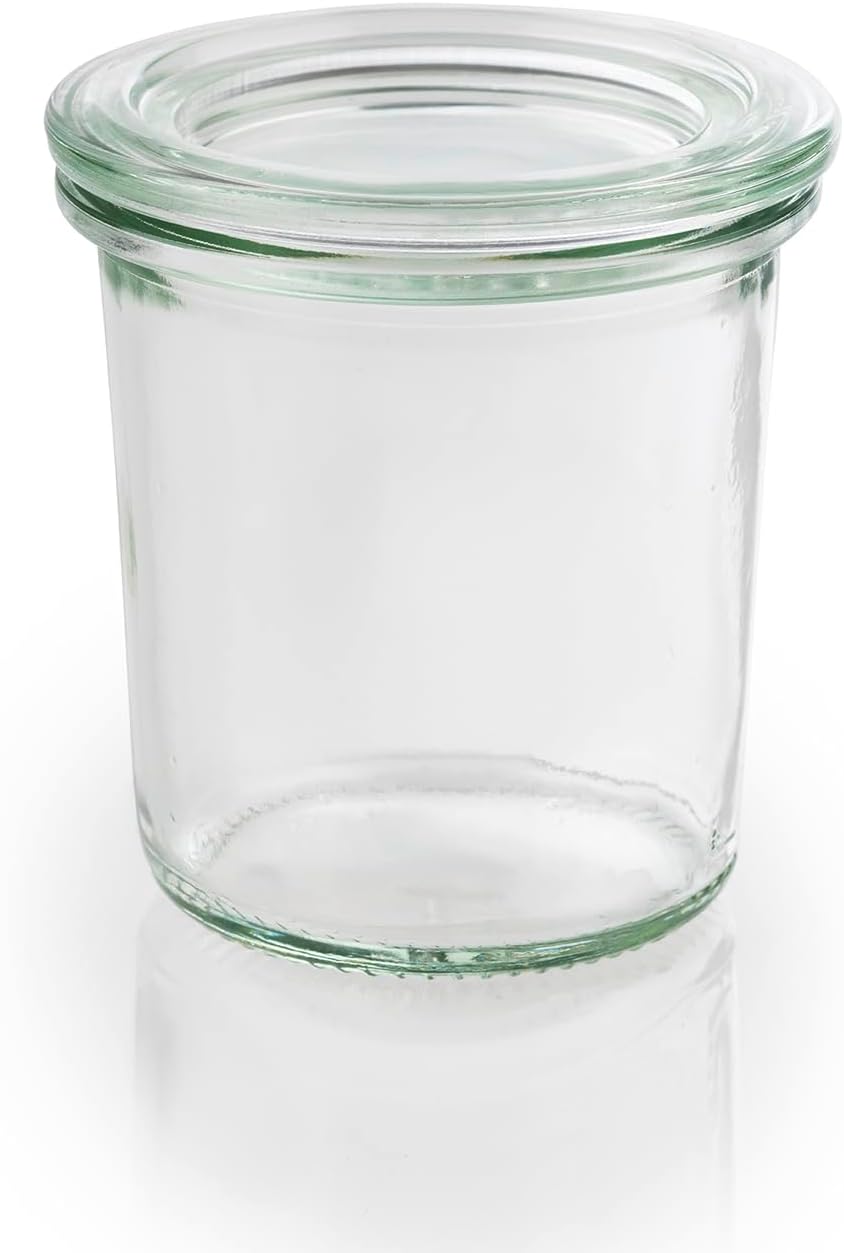 APS 82312 Original 12er Set WECK Gläser 140 ml mit Deckel, Ø 6 cm, H: 7 cm, Mini-Sturzform mit Glasd