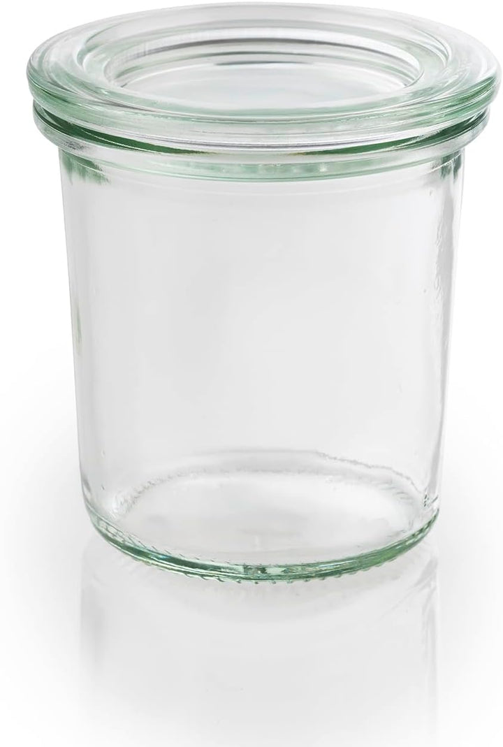 APS 82312 Original 12er Set WECK Gläser 140 ml mit Deckel, Ø 6 cm, H: 7 cm, Mini-Sturzform mit Glasd