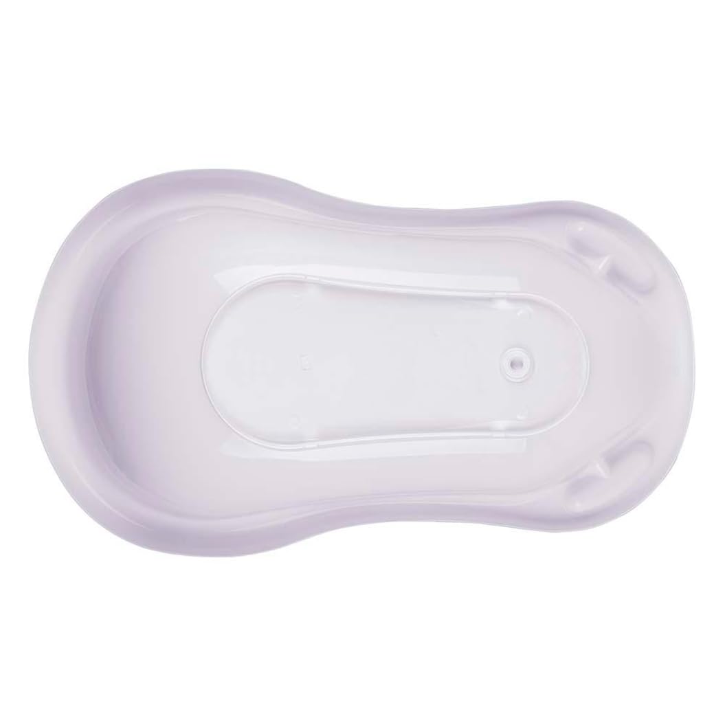 keeeper Bambi Ergonomische Babywanne mit Stöpsel, Ab 0 bis ca. 12 Monate, 84 cm, Maria, Nordic White
