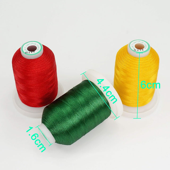 New brothread 32 Spulen Polyester Maschinen Stickgarn 1000M Jeder Spule - Farben ähnlich wie Janome