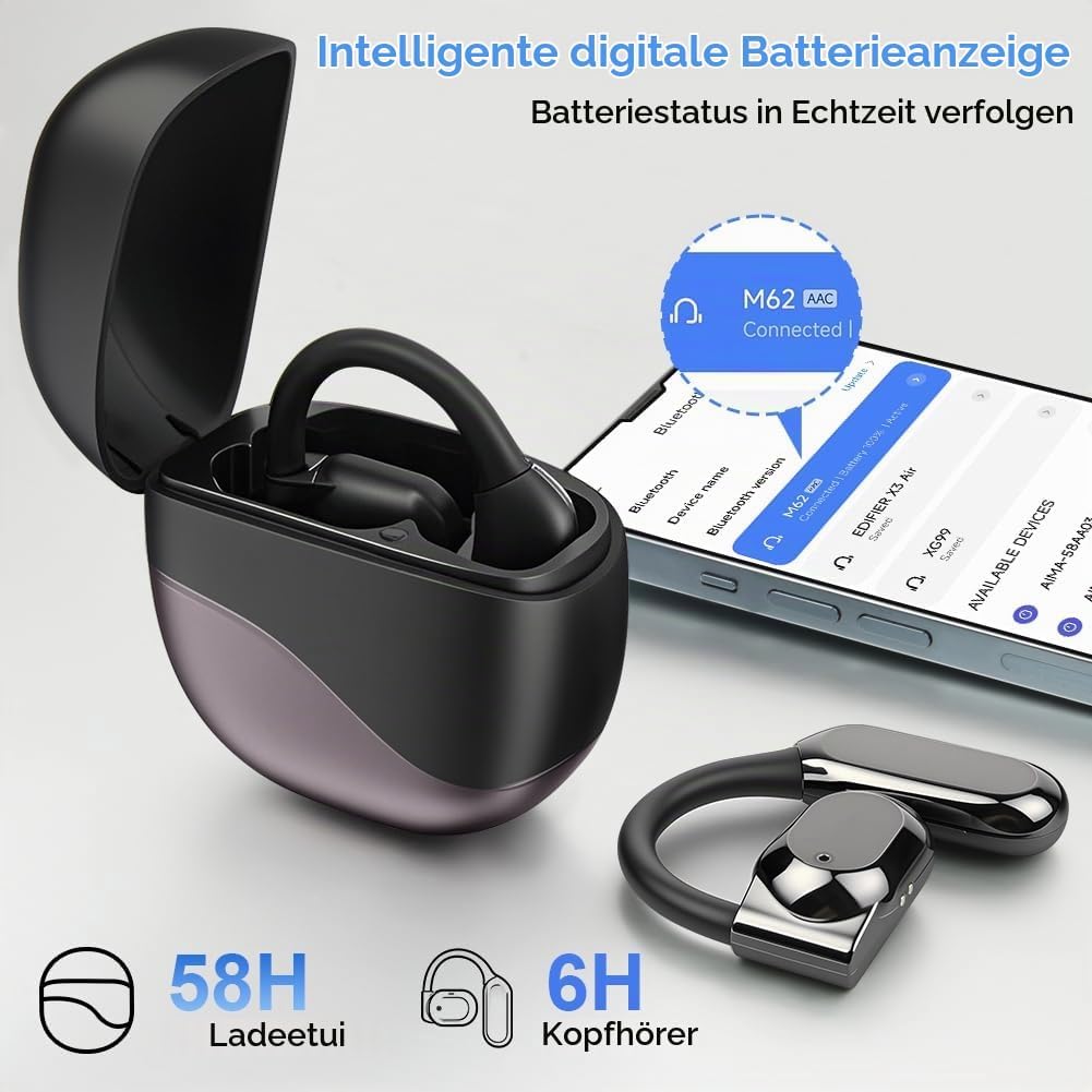 AI Übersetzer Kopfhörer, Echtzeit Übersetzungskopfhörer 144 Sprachen, Translation Earbuds Bluetooth