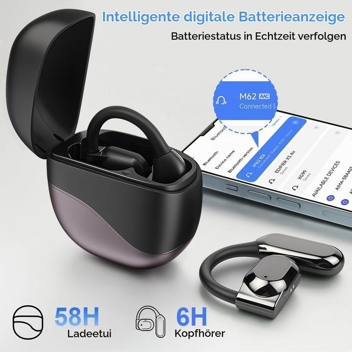 AI Übersetzer Kopfhörer, Echtzeit Übersetzungskopfhörer 144 Sprachen, Translation Earbuds Bluetooth