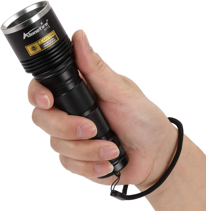 Alonefire SV13 15W UV Taschenlampe 365nm Tragbar Aufladbar Ultraviolett Schwarzlicht Haustier Urin D