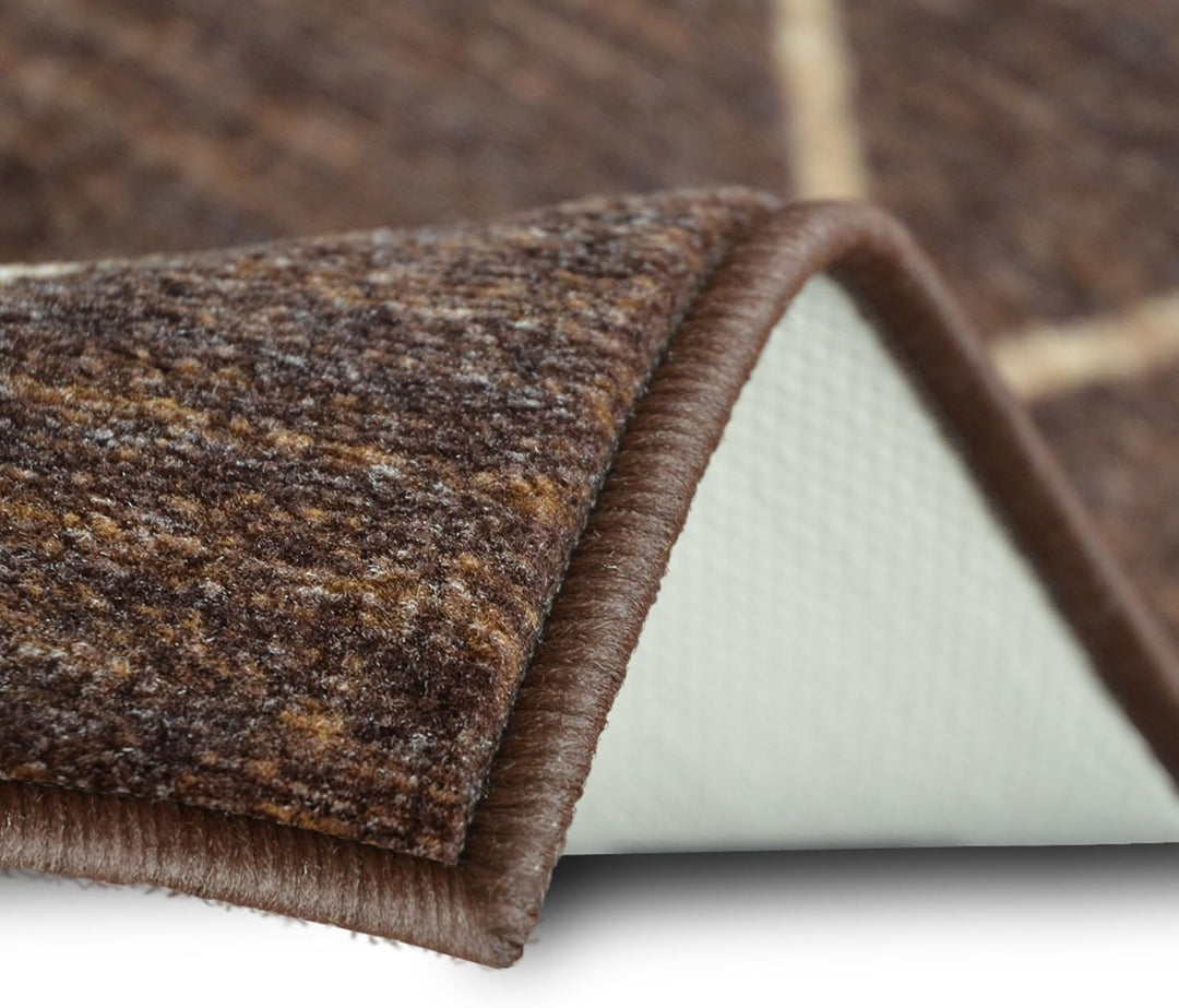 Floordirekt Teppich-Läufer Cosenza | Modernes Rauten-Design | Hochwertige Verarbeitung | Rutschhemme