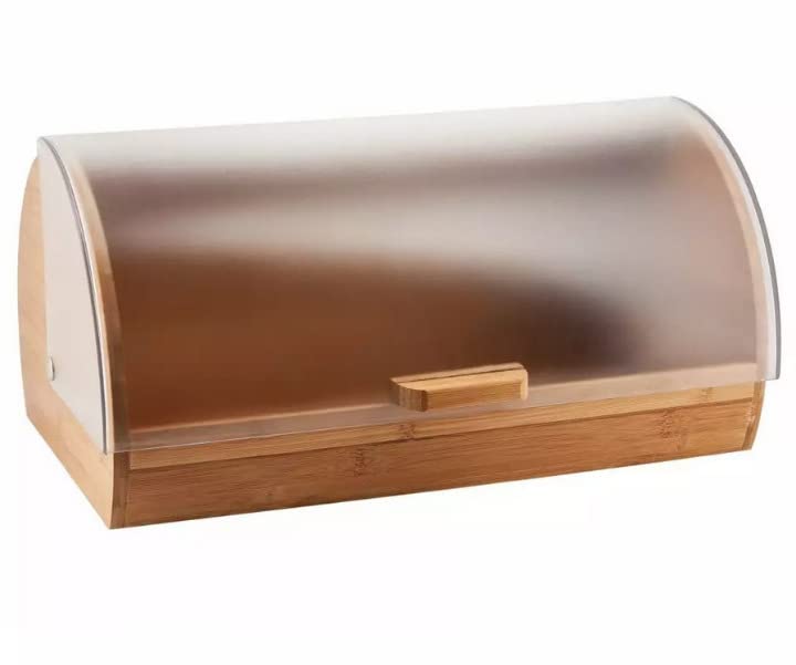 Brotkästen mit Deckel, Brotaufbewahrungsbox, Decke, Geräumiger Brotkasten aus Holz, Brot und Kekse L