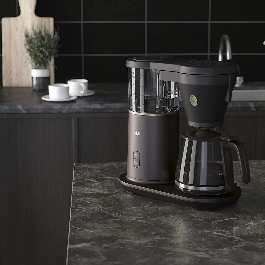 AEG CM7-1-4MTM / 6 min pro Kanne / präzises Brühen / breiter Brühkopf / Aromawahl / Mischdeckel / En