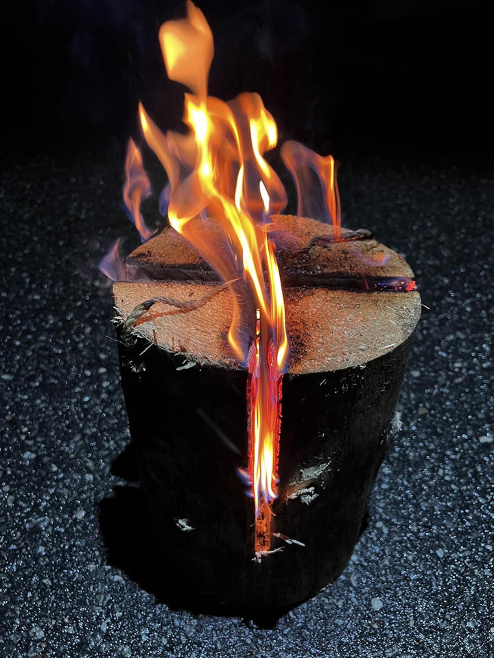 Buri Schwedenfeuer mit 25cm Höhe und 17-24cm Durchmesser I Schwedenfackel für Outdoor-Spass bis zu 2