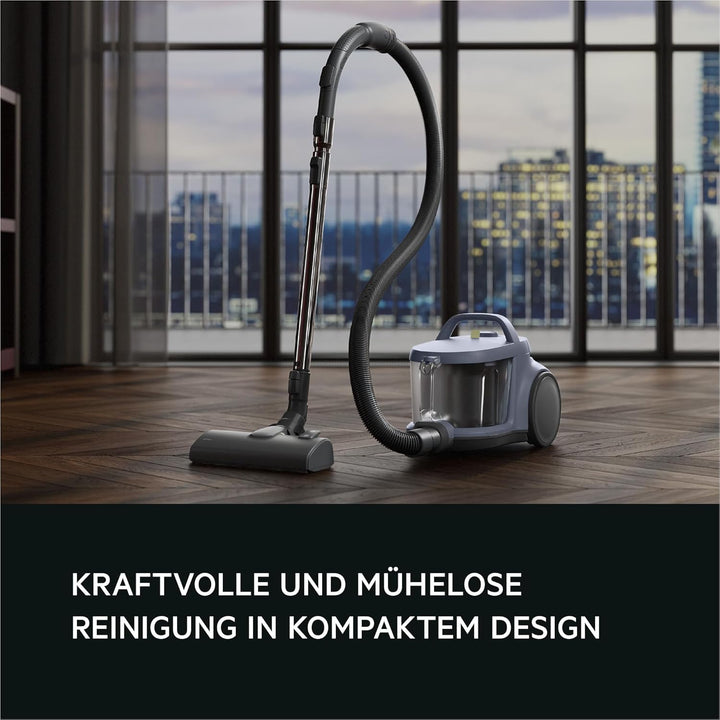 AEG CLEAN 5000 Staubsauger Beutellos, Bodenstaubsauger für alle Bodenbeläge, Zubehör, 1000 Watt, 9m