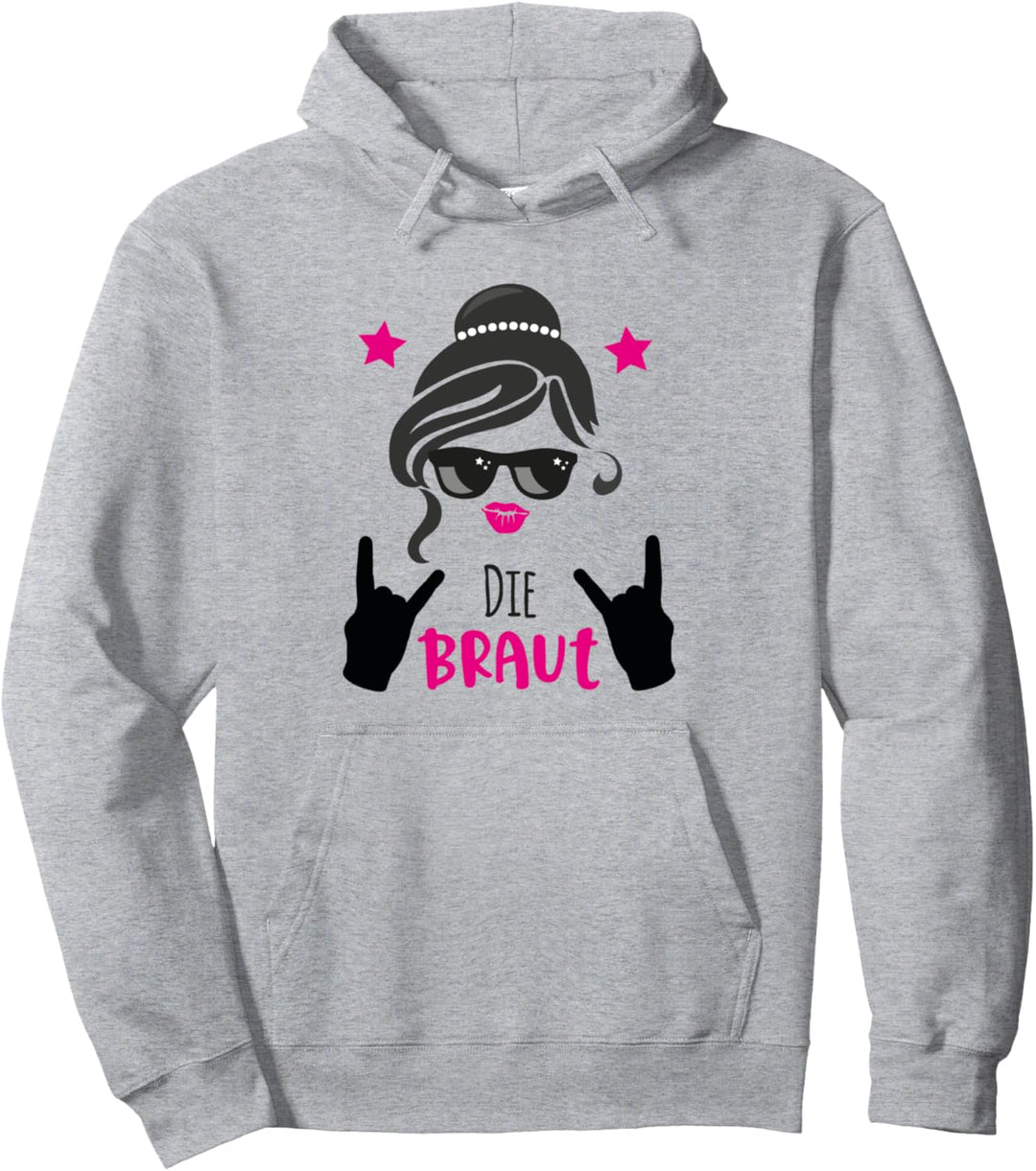 Team Bride Outfit pink - Die Braut rockt JGA Gruppe Pullover Hoodie