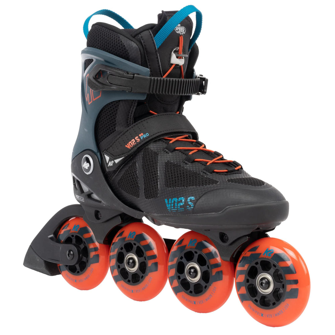 K2 Skates Unisex Inline Skates VO2 S 90, black - blue - orange, 30G0245 EU: 46 (UK: 11 / US: 12) bla