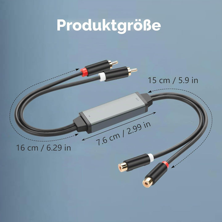 CERRXIAN RCA-Rauschunterdrücker und Cinch-Audio-Brummunterdrücker, Erdschleife, Geräuschisolator für