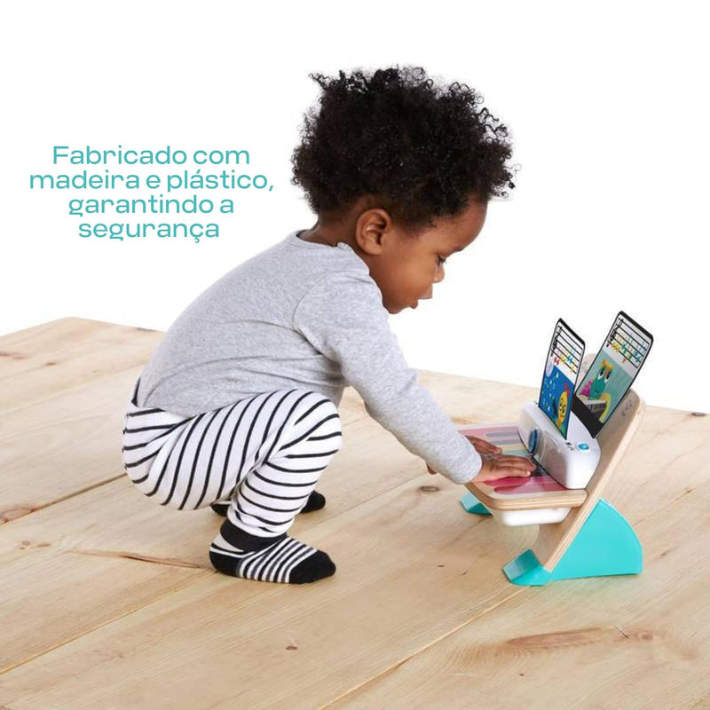 Baby Einstein, Hape, Holzspielzeug Magic Touch Piano , Musikspielzeug Klavier aus Holz für Kinder, M