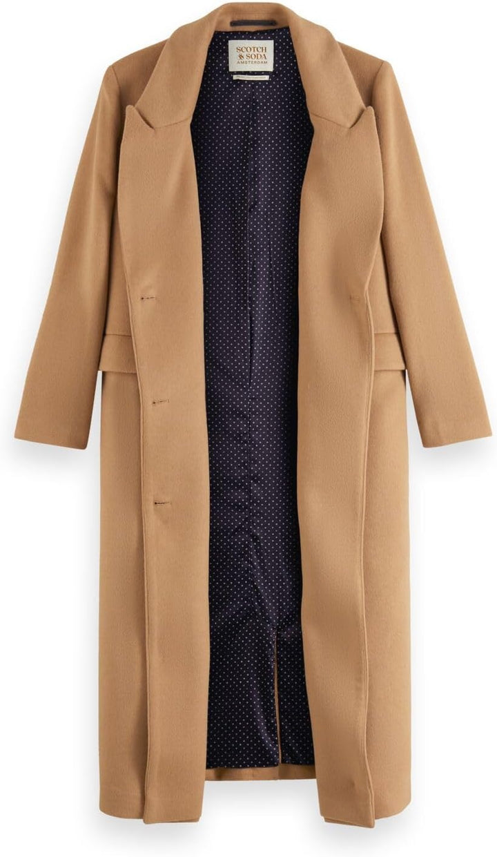 Scotch & Soda Damen Double Breasted Woolen Coat Wollmantel L Dune 1564, L Dune 1564