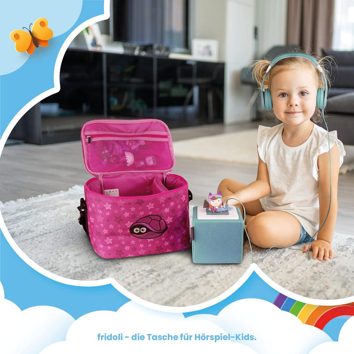 fridoli Toniebox Tasche mit Schultergurt | für Toniebox Starterset und Zubehör | pink | Immer Alles