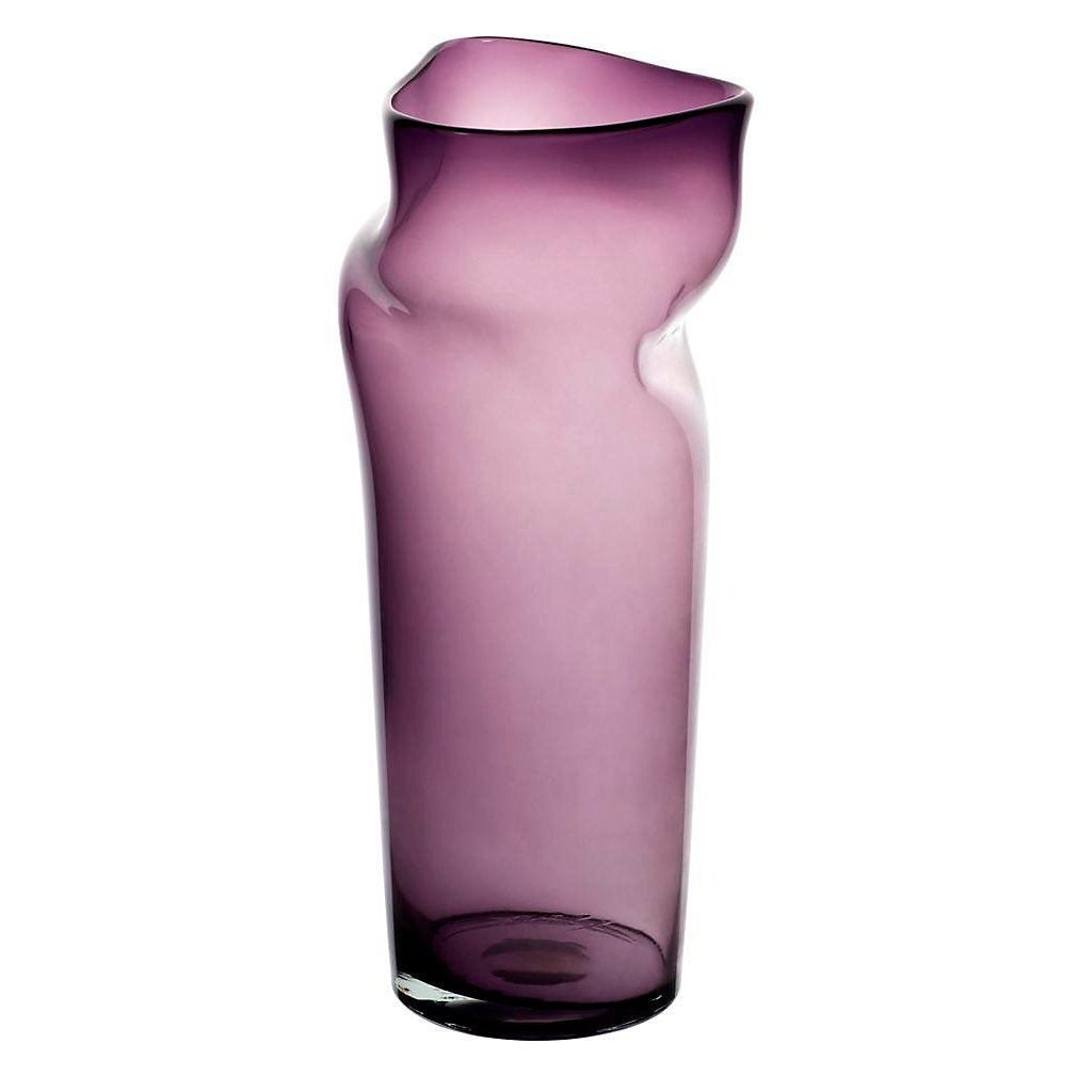 Blumenvase, Bodenvase, Glas Vase Andromeda, violett, 38 cm, moderner Style (Art Glass Powered by Cri