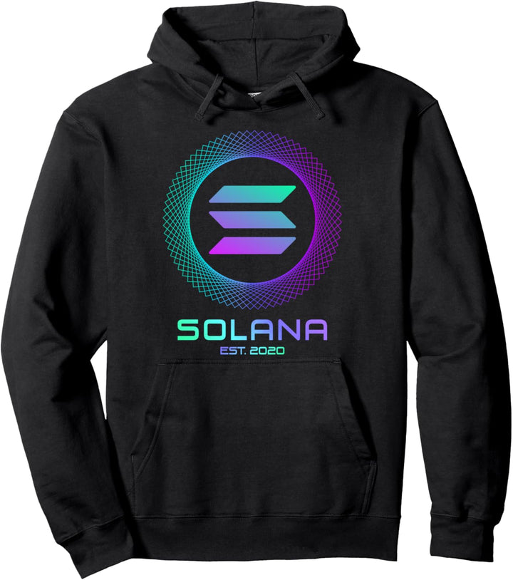 Solana SOL Münze Krypto Logo Blockchain | Solana Pullover Hoodie