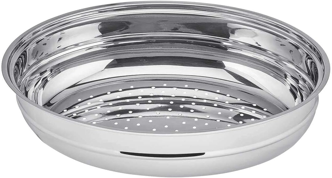 MEISTERKOCH Bräter Induktion mit Glasdeckel & Dämpfeinsatz 3-teilig 38 x 26,5 cm