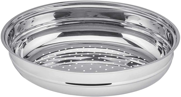 MEISTERKOCH Bräter Induktion mit Glasdeckel & Dämpfeinsatz 3-teilig 38 x 26,5 cm