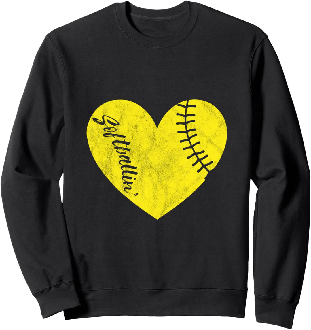 Softball Baseball Softballin Softballer Spieler Coach Ball Sweatshirt
