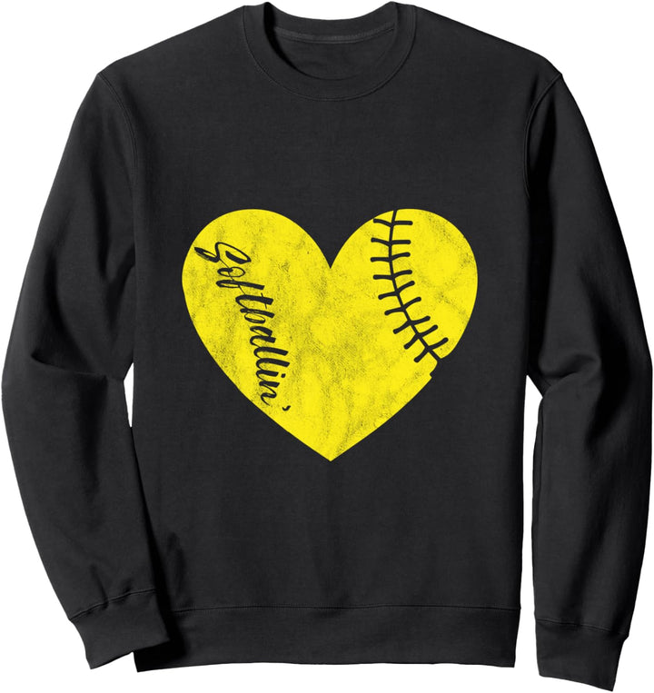 Softball Baseball Softballin Softballer Spieler Coach Ball Sweatshirt