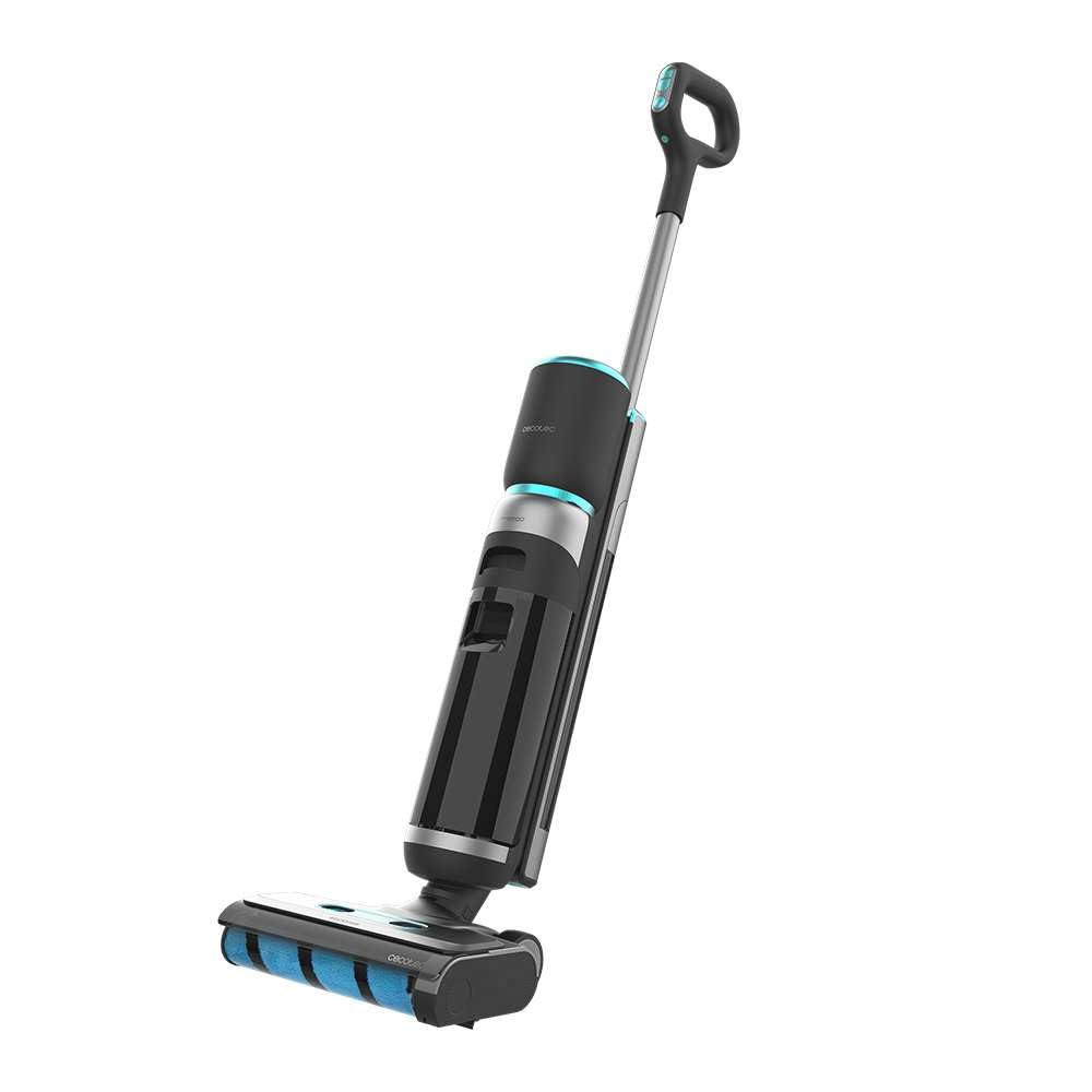 Cecotec Elektrischer Wischmopp mit Selbstreinigungsbasis FreeGo Wash&Vacuum Elite, 200 W, Schrubben