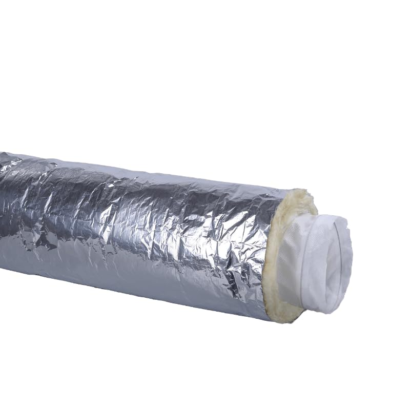 Whisper - Flexibler Aluminium-Schalldämpfer - Ø 180mm - Vlies-Innenschlauch - 10 Meter Länge - Geräu