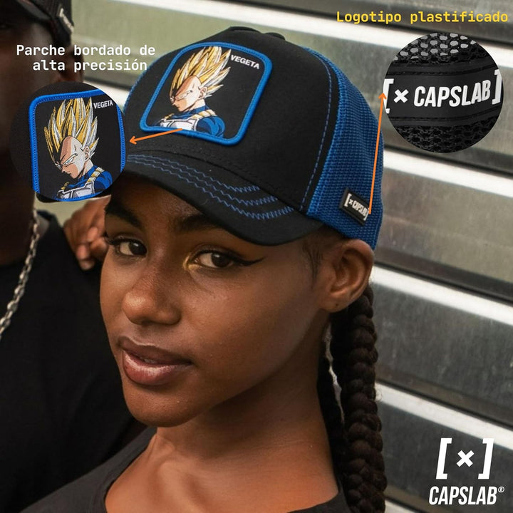 Capslab Vegeta - Trucker Cap - Dragon Ball Z - Black/Blue - One-Size