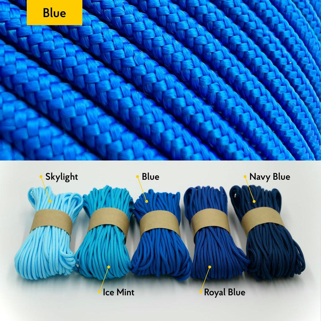 EDCX 3mm Nylon Paracord 425 (50 und 100m) - Typ II, 100% Nylonseil, 3 Litzen Seil, 3mm Nylonseil in