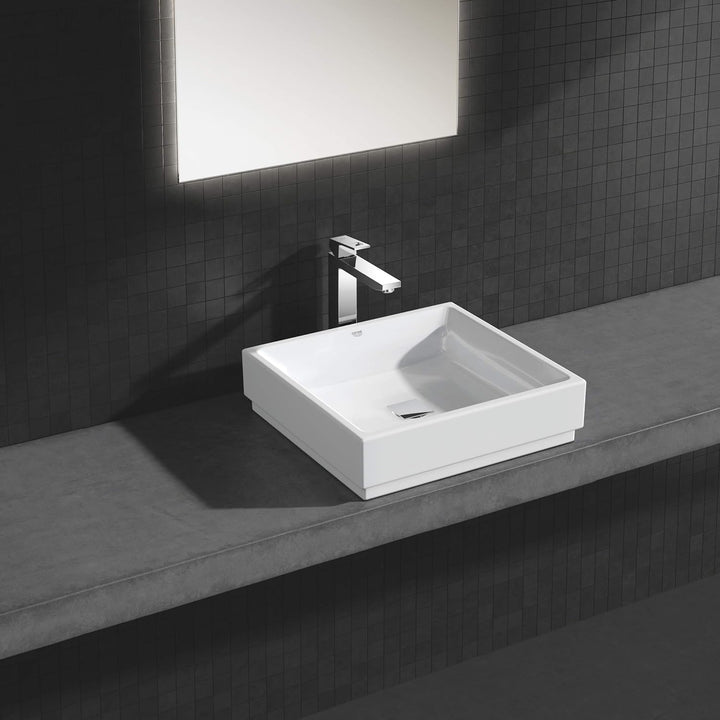GROHE Eurocube - Einhand- Waschtischarmatur (wassersparend, 1/2 Zoll, Einlochmonatge), chrom, 234060