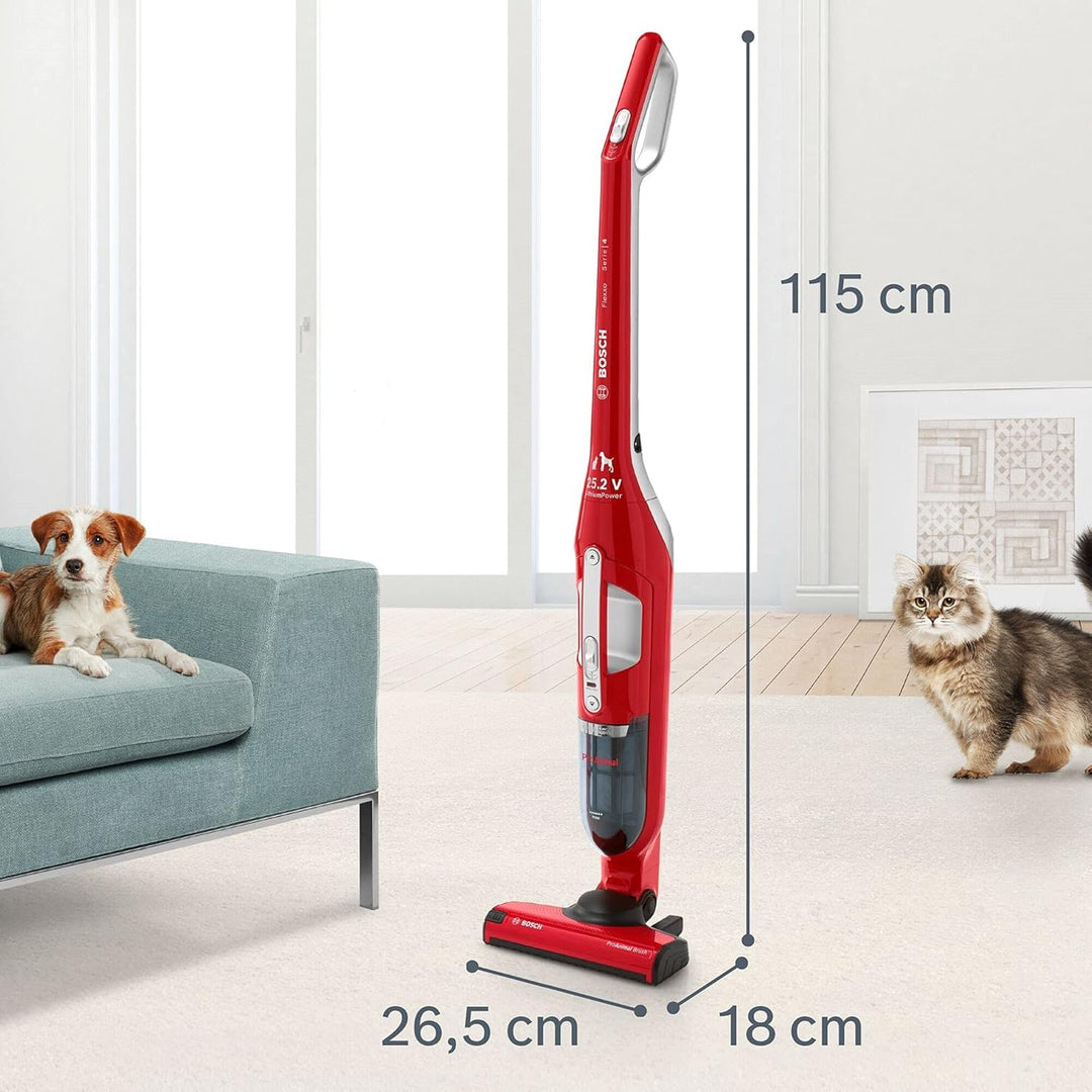 Balai BOSCH BBH3ZOO25 0,4 L 25,2 V Rouge