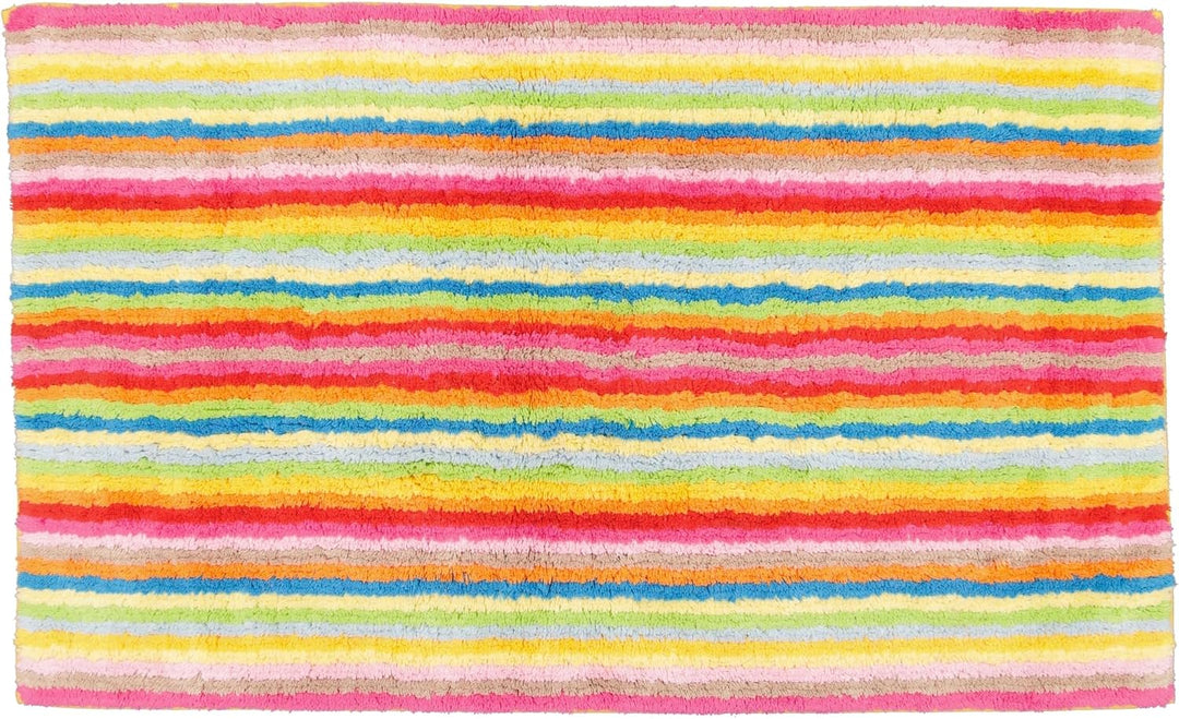 Cawö Badteppiche Lifestyle Streifen 7008 Multicolor - 25 60 x 100 cm (Rechteckig), 60 x 100 cm (Rech