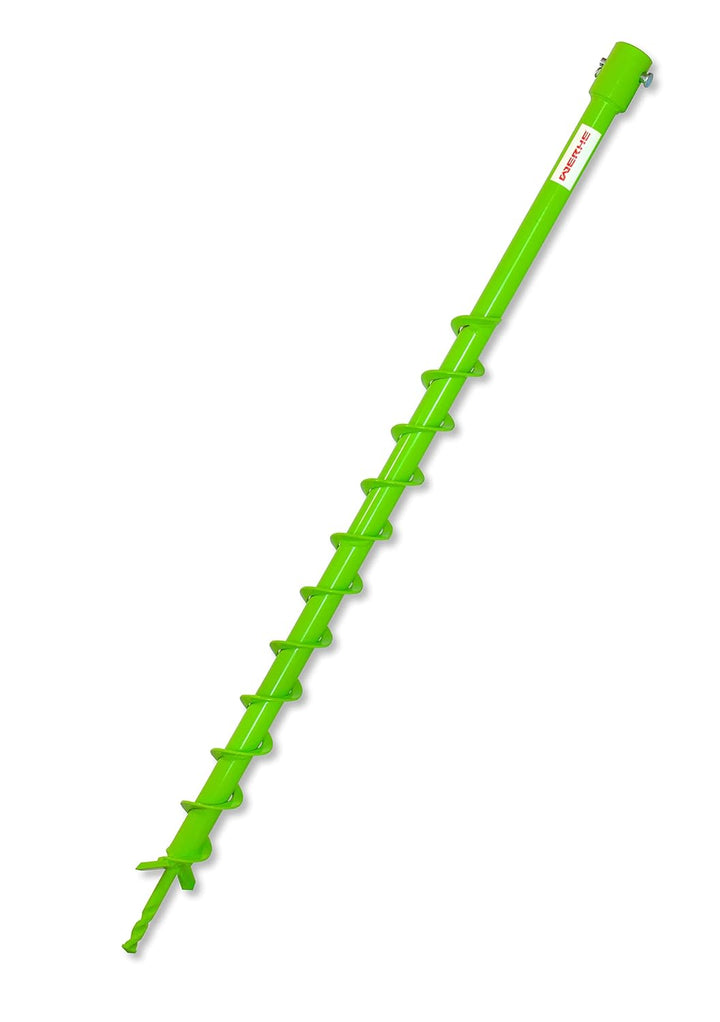 WERHE Profi Bohrer für Erdbohrer 40 mm Pfahlbohrer Brunnenbohrer präzise Bohrspitze Spiral eco Farbe