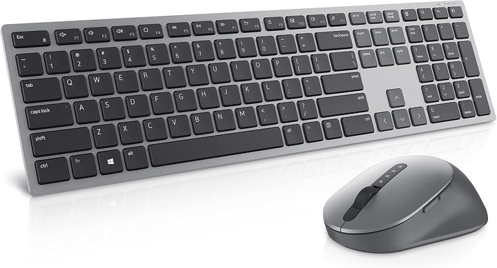 Dell KM7321W, Wireless, Multimedia, Tastatur und Maus Set, US International (QWERTY), schwarz Dell W