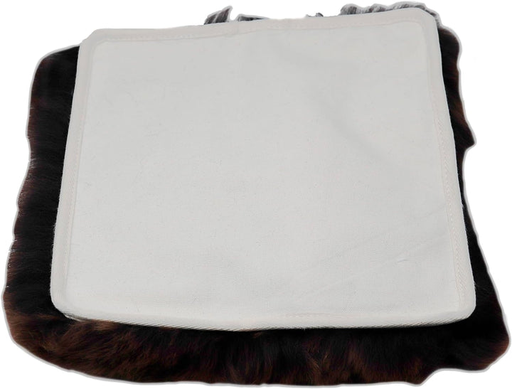 Reissner Lammfelle Sitzauflage DIANA-40-MOC aus Schaffell hochwollig quadratisch 40x40cm Mocca