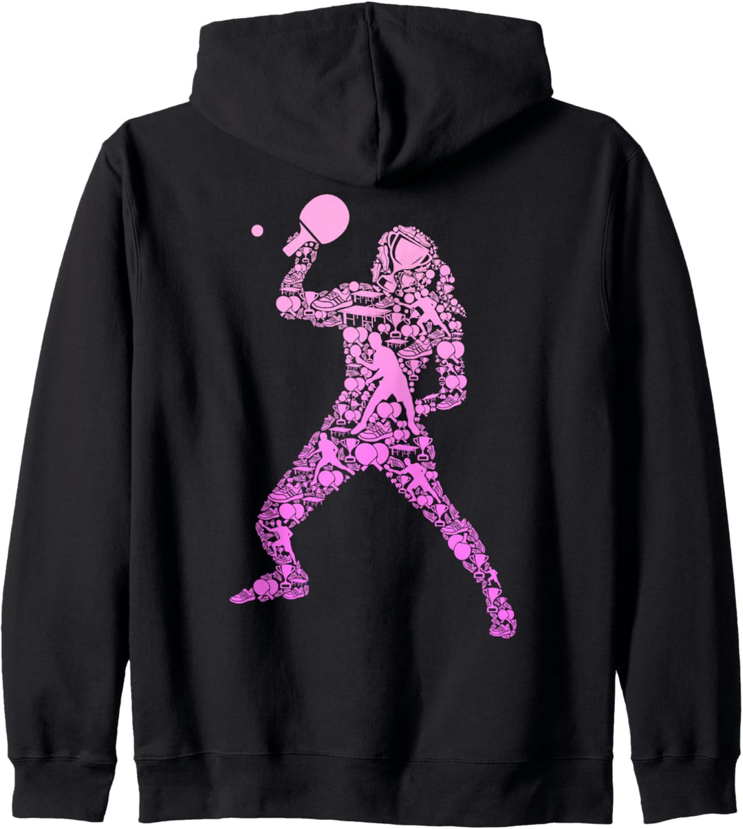 Tischtennis Tischtennisspielerin Ping Pong Mädchen Kinder Kapuzenjacke