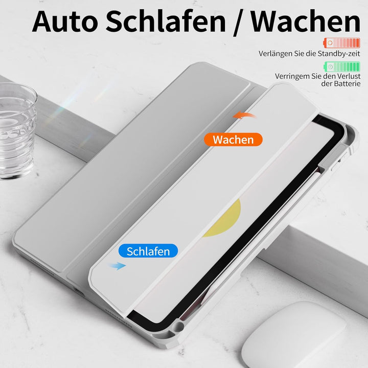 Hülle für iPad 10. Generation 2022 10,9 Zoll/iPad 11 (A16) 2025 Schutzhülle mit Stifthalter, Stossfe