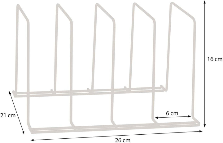 simplywire – Backblech- und Schneidebrett-Gestelle – 2er-Pack – Pfannenaufbewahrung – Küchenschrank-