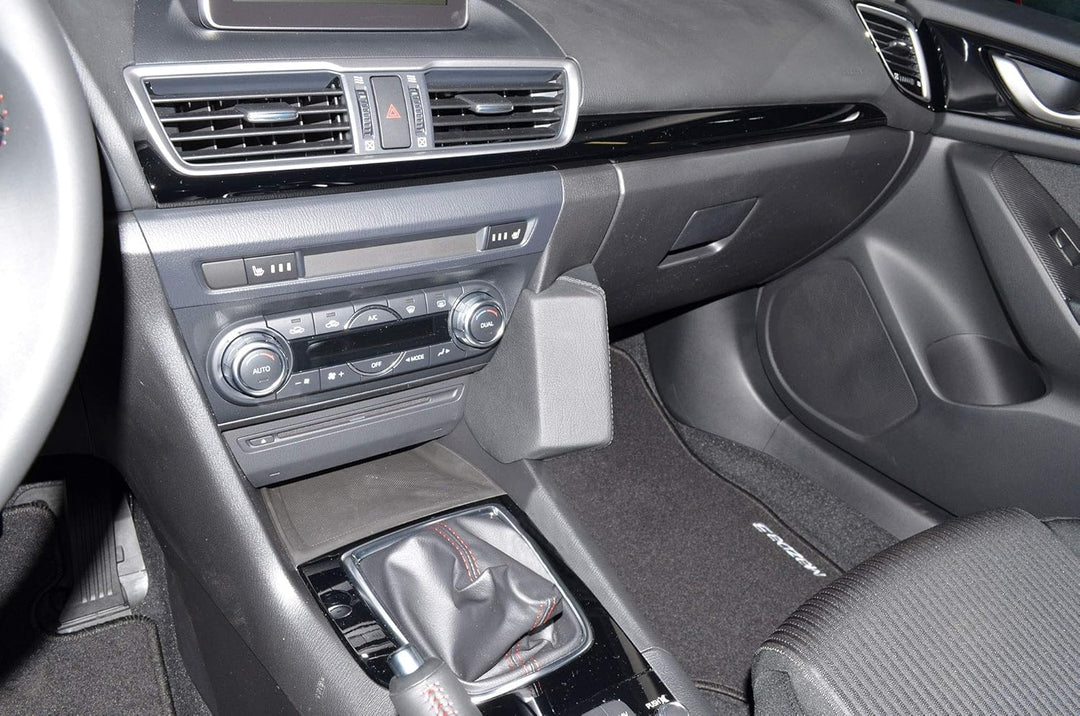 KUDA 1065 Halterung Kunstleder schwarz für Mazda 3 ab 2013 (Typ BM) & ab 2016 (Typ BN), 1065
