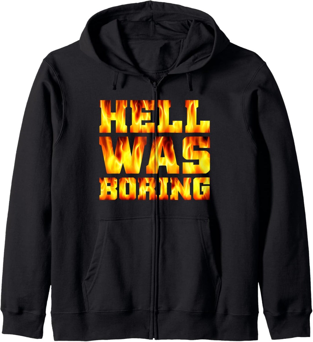 Hell Was Boring Hölle War Langweilig Gothic Grunge Teufel Kapuzenjacke