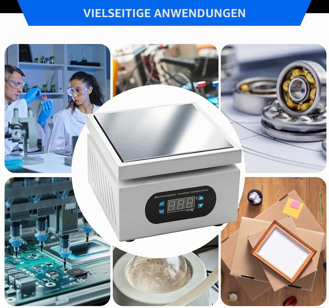 Auveach Lötstation Heizplatte 400 ℃ Elektrisch 350W Schweisser Heizplatte mit Digitalanzeige für Rep