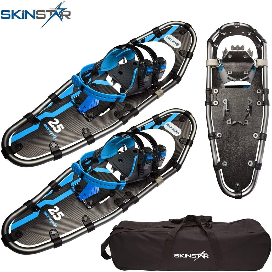 SkinStar Schneeschuhe Alu-Rahmen Schneeschuhwandern Outdoor bis 130kg BLUE 25